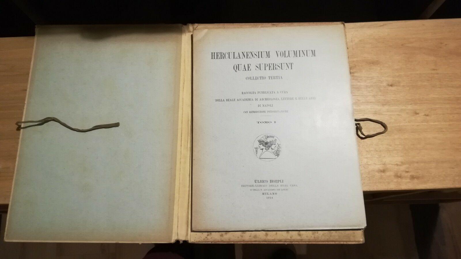 AA.VV. - Herculanensium voluminum quae supersunt Colletio tertia Tomo I testo e tavole - Hoepli - immagine 2