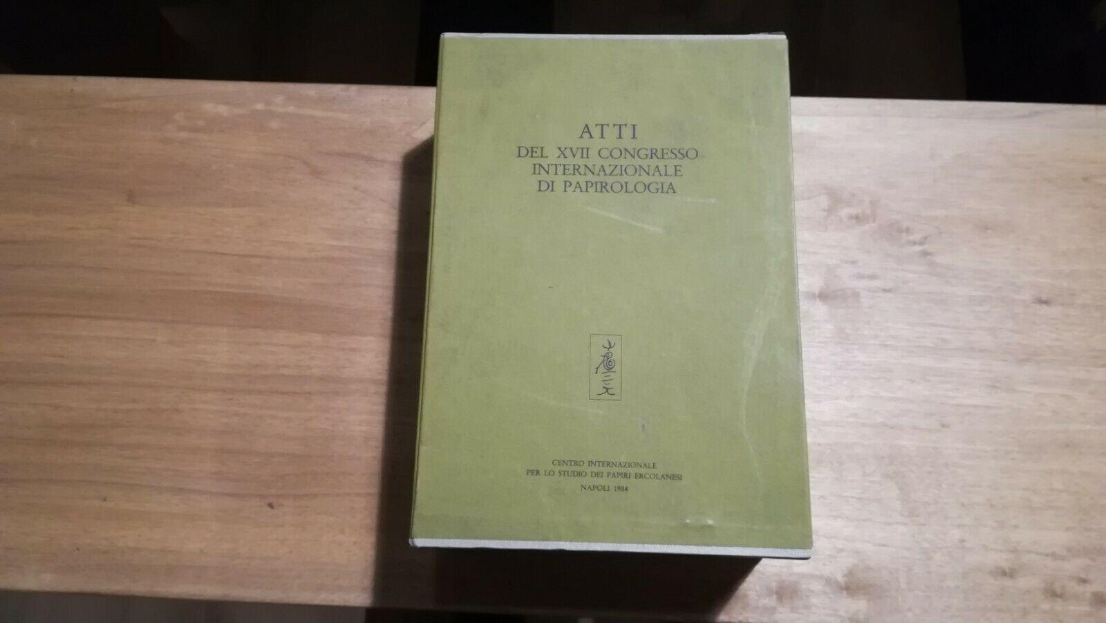 AA.VV. - Atti del XVII congresso internazionale di papirologia 3 volumi in cofanetto - Centro internazionale per lo studio dei papiri erc - immagine 3